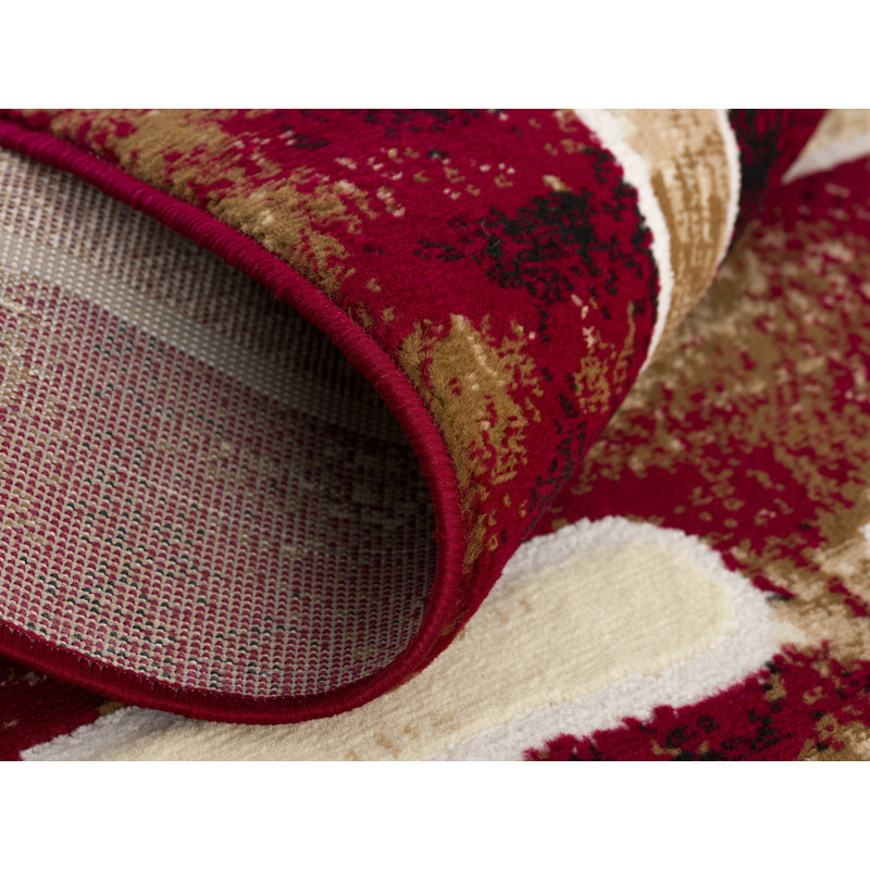 Tapis rouge Balderston Samara, Tapis de couloir 2 pi x 6 pi