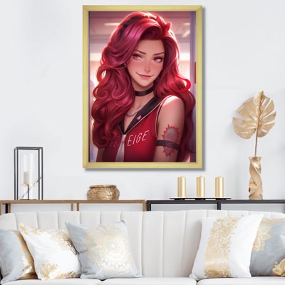 " Urban Woman With Red Hair "