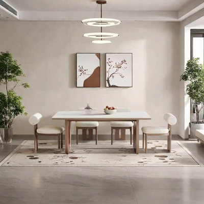 Sintered stone unique dining table set