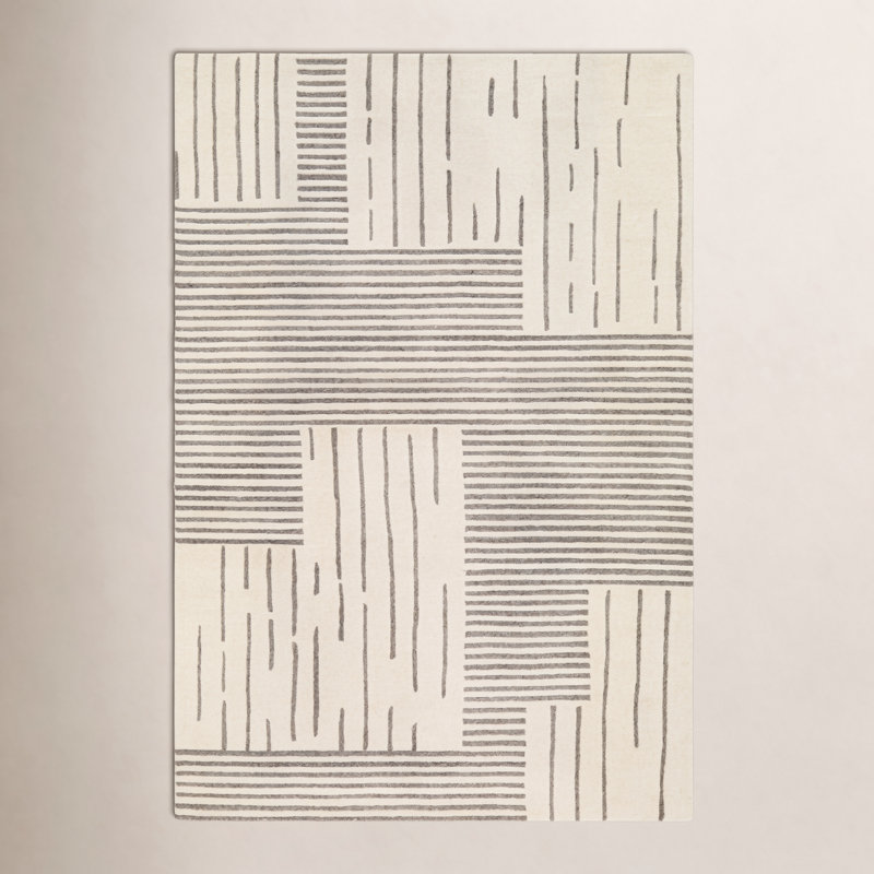 Roma Wool Striped Indoor Rug, Rectangle 2' x 3'