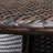 Patio Dining Table Rd, 48"X48"X28.25", Brown, Pe & Iron, Water , Stylish Outdoor Furniture Rd Table, 48" Diameter, 28.25" Height, Brown , Iron Frame,