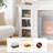Ainara72" Electric Fireplace TV Stand with Electric Fireplace Heater& Storage – Holds TVs up to 80", Modern Entertainment Center for Living Room-133865625