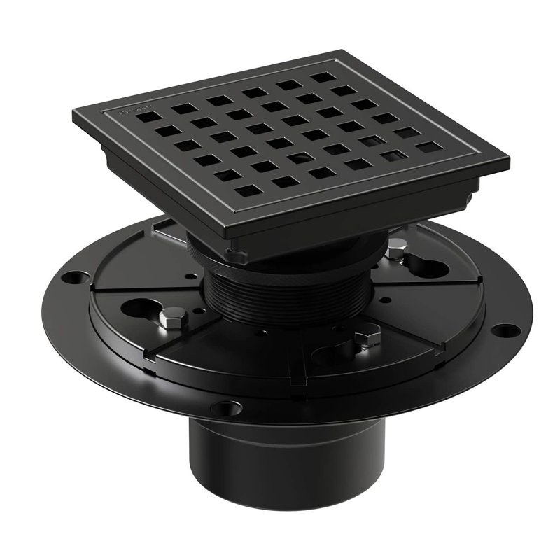 Drain de douche à carreler, Noir