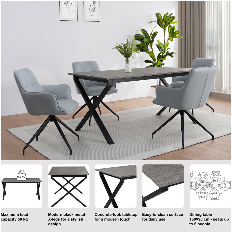 Dining Table, Black