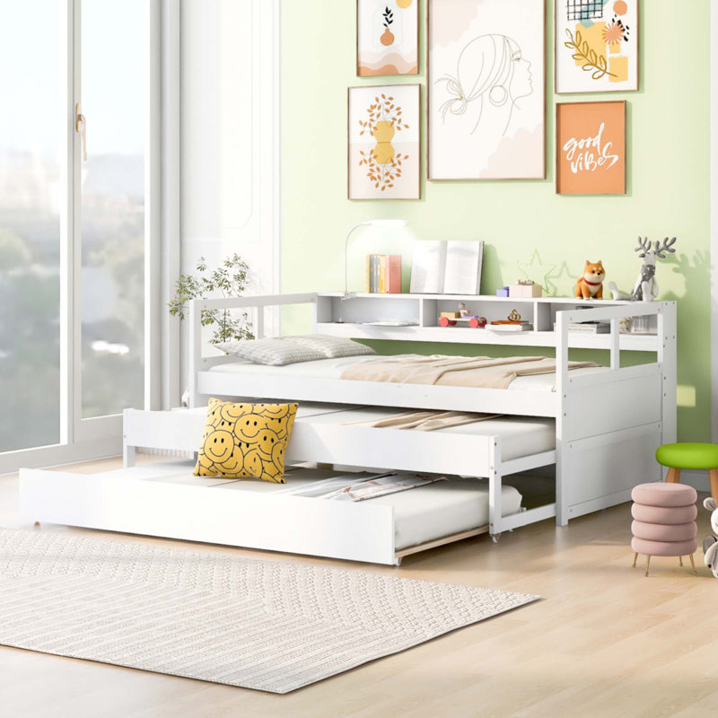 Twin XL Wood Daybed, White