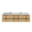Teck flottant uni de 84 po Sonoma X P 22 po De meuble-lavabo double D Quartz-102097605