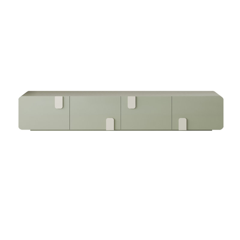 Meuble télé vert de style moderne, 86.61''