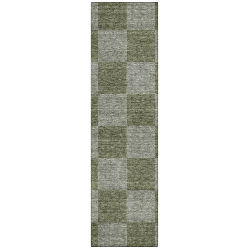 Machine Washable Indoor/Outdoor Micelotta ACN2345 Geometric Rug, Runner 2'3" x 7'6"