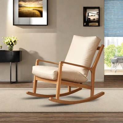 Chaise berçante en tissu Oak Technology