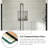 60 In. W X 72 In. H Sliding Walk-In Shower Door In Matt Black