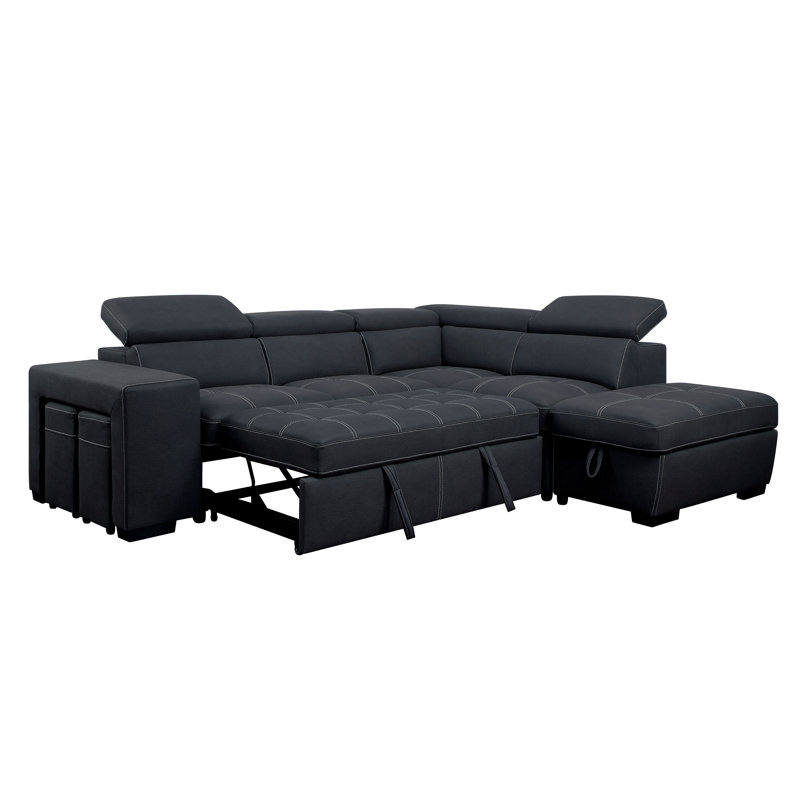 Canapé-lit modulaire faisant face à droite avec repose-pieds de 104 po Ruthe