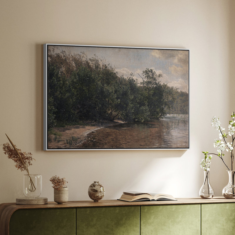 «Vintage Landscape - CDLxxx» sur, Blanc, H 25 po x l 37 po