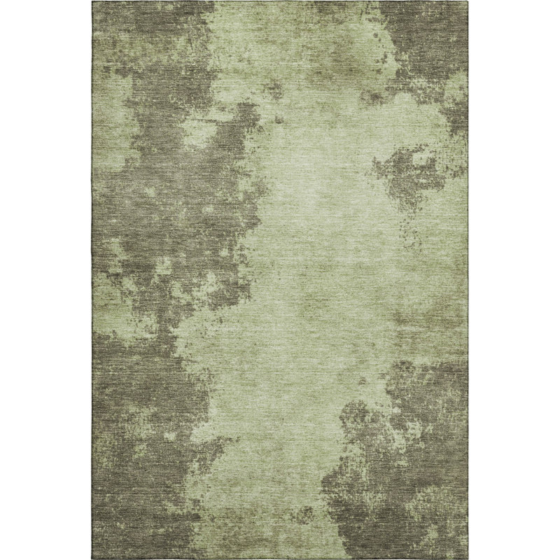 Tapis moderne de qualité supérieure lavable à la machine Jakiyra AMF1902, Rectangulaire 3 pi x 5 pi