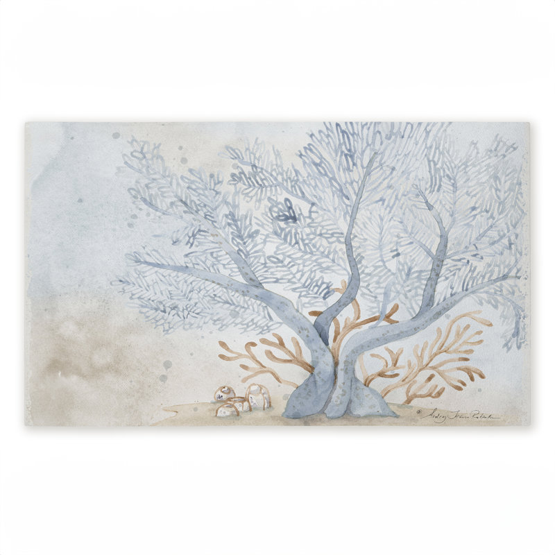 Tapis de porte d'extérieur imprimé Treasures From The Sea, par Audrey Jeanne Roberts, 18 po x 30 po