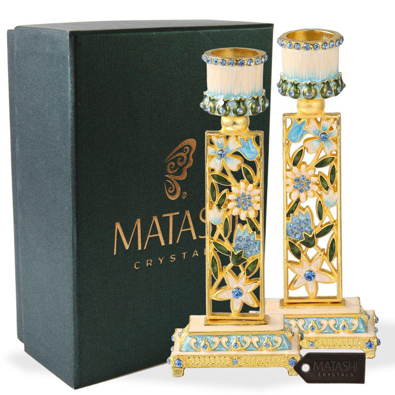 5.75'' H Metal Tabletop Candlestick