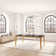 Alvine Solid Wood Base Dining Table