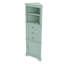 Armoire de coin triangulaire avec trois tiroirs et tablettes personnalisables-12093485