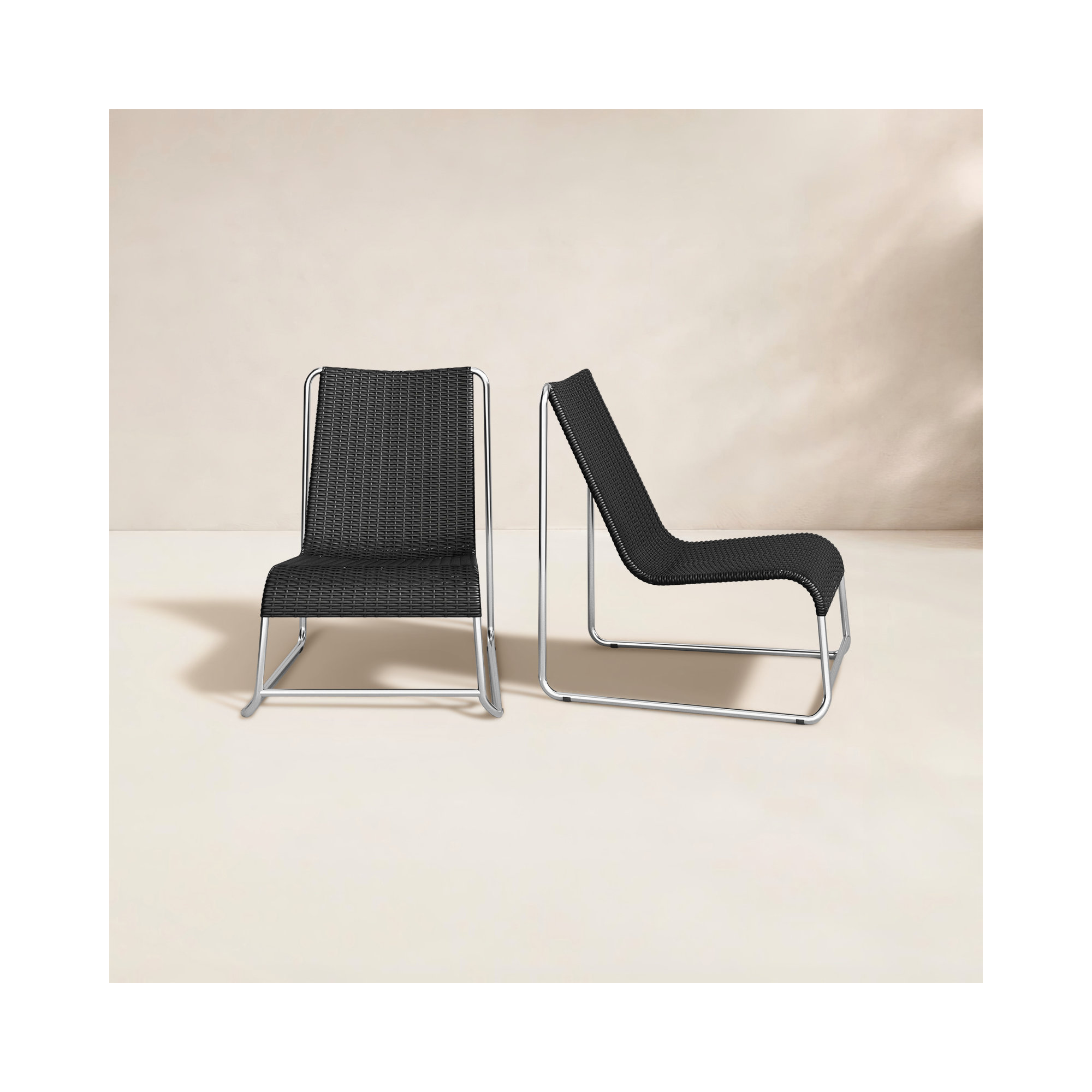  Stacking Patio Dining Side Chair