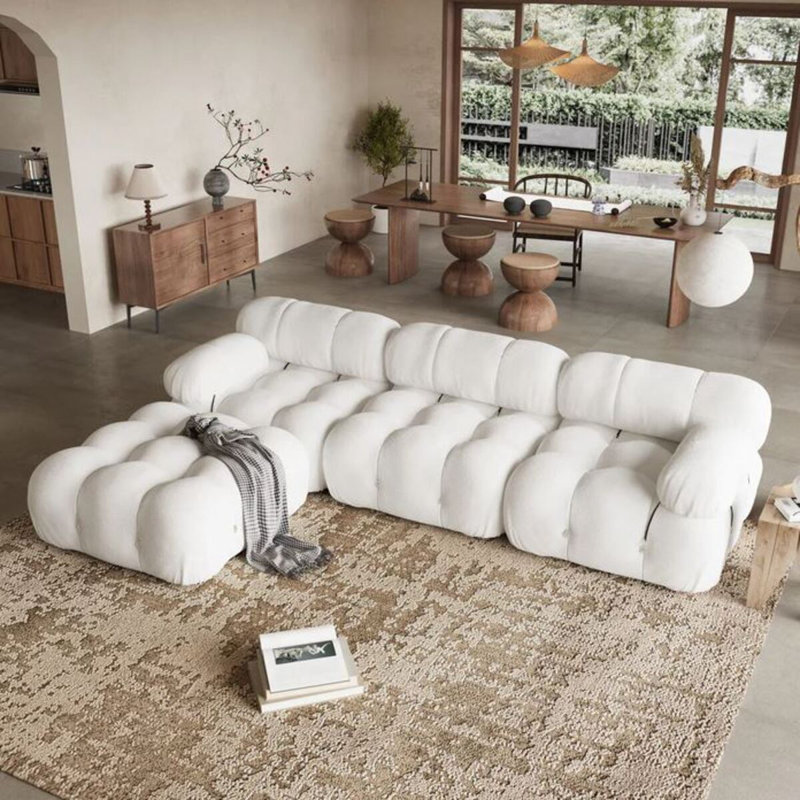 Varsho Boucle Sectional Sofa