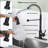 19 In. 360° Spout Swivel Pull Down Sprayer Kitchen Faucet With Water Filter Faucet In Matte Black-116731363