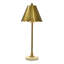 Tamara Day for Stylecraft Daphne Table Lamp - White Marble - Polished Brass Shade-1878883618