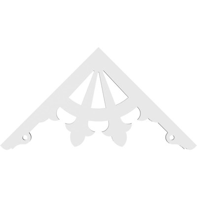 Riley Signature Urethane Gable Pediment, Primed Tan