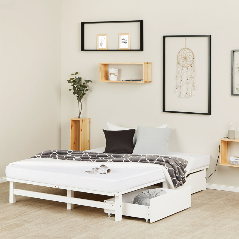Pallet Bed with Bed Box, European Double (140 x 200cm)