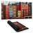 Boston fall colors buildings - 15.75"x31.50" Desk mat