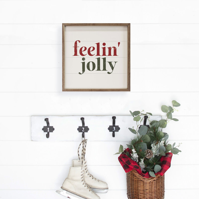 Feelin Jolly - blanc, H 8 po x l 8 po