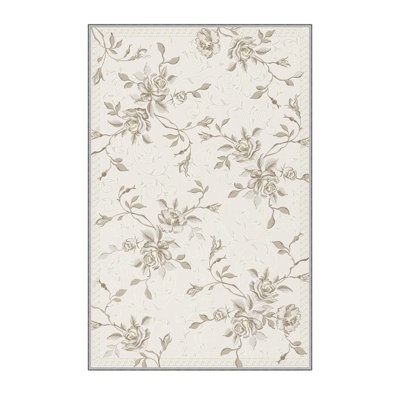 Premium Hall Carpet, 2.6 x 6.6 Feet, 1% Polyester, .3 in Pile Height | Antibacterial, Non-Slip Underside, Machine Washable | 3D Digital Print Design, Durable & Stylish for Entryways, Living Rooms & More