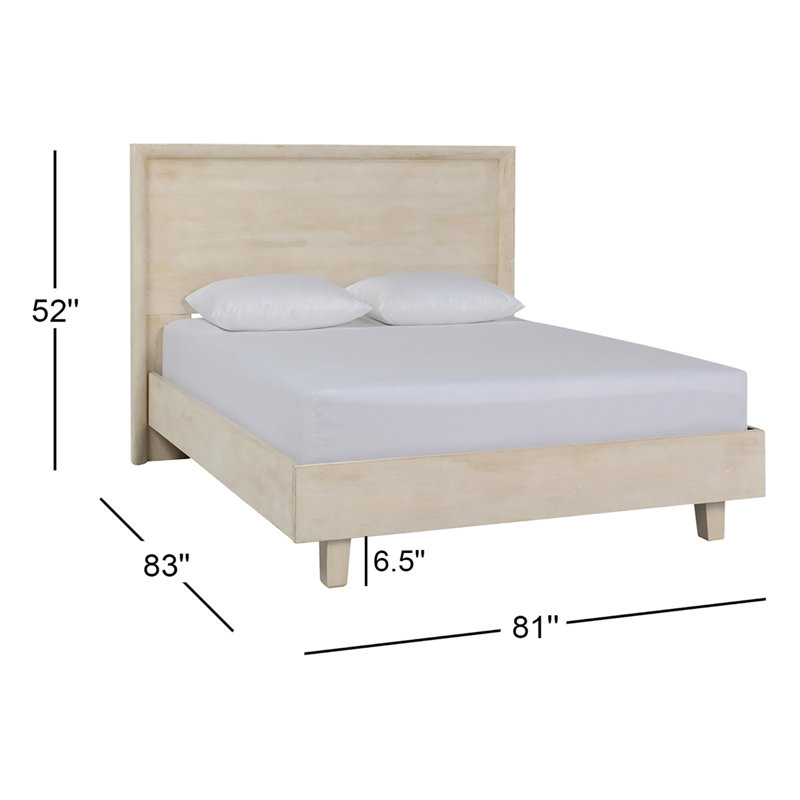 Reece Solid Wood Standard Bed, King