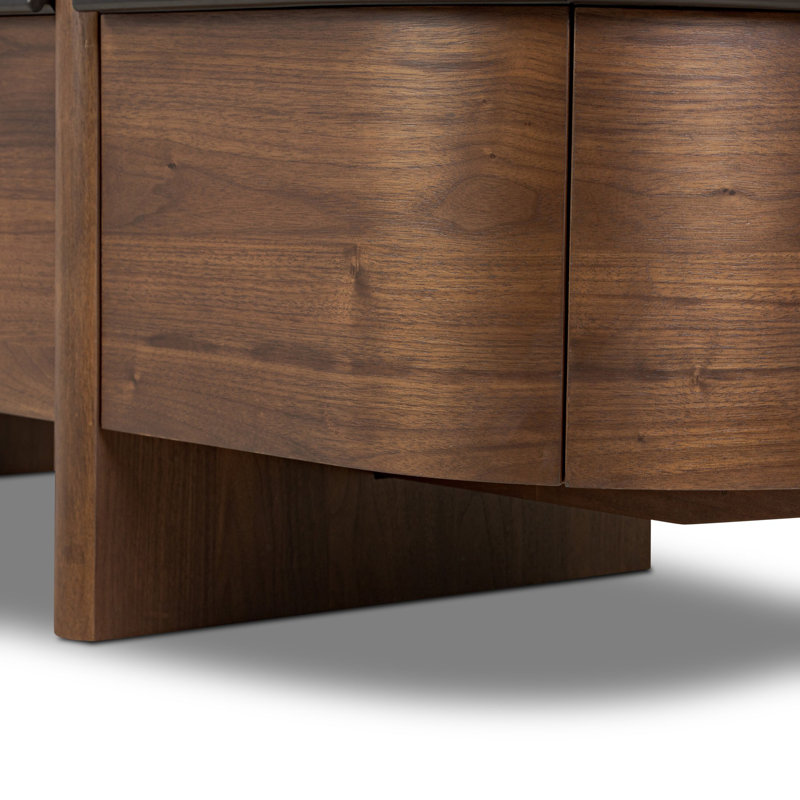 Theo 6 Drawer Dresser-Dark Brown Walnut Veneer