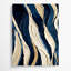 Art mural sur toile bleu à rayures diagonales-726590250
