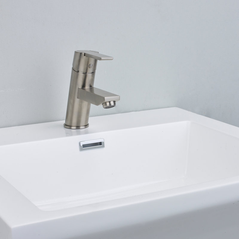 Robinet pour salle de bain à un trou avec ensemble de drain Midtown®, Nickel brossé