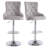Markfrancis Swivel Upholstered Adjustable Height Counter Stool with Metal Frame-849847992