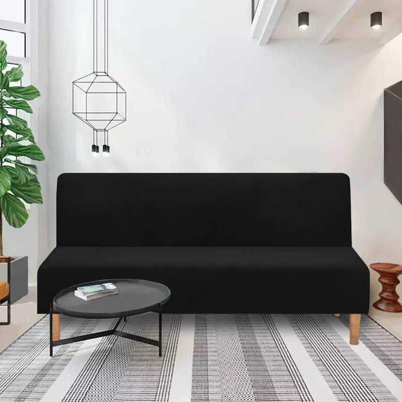 Housse de canapé sans accoudoirs Easy-Going, Noir