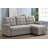 Rosina 86" Linen Upholstered Sectional Sleeper Sofa-86764426