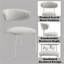 Chaise d'appoint Kalam (ensemble de 2), tissu gris et finition beige DN02706