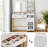 White Large Vanity Desk With Mirror, Led Lights And Power Outlet