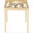 Serafina Glass Top End Table