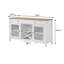Buffet de rangement 2 portes avec buffet blanc