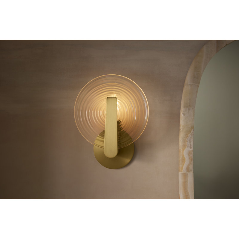 Hint One-Light Sconce, Brushed Brass