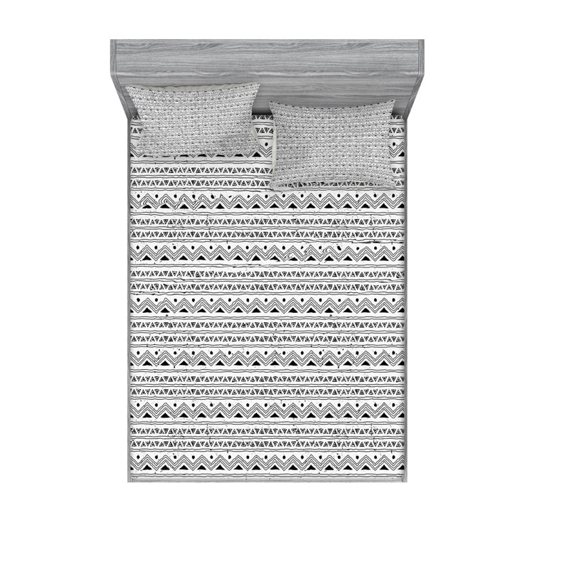 Ensemble de draps Native Ikat, Ensemble de drap pour grand lit avec drap-housse