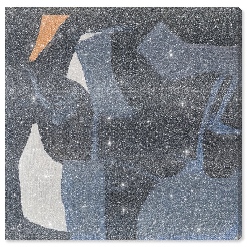 Obscured Voices II Canvas Abstract Print by Oliver Gal, Black Frame, 12 x 12, Canvas Unframed, 20"H x 20"W