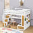 Kayd Full Size Loft Bed With Desk, Shelves, Storage Staircase And Drawers-257503420