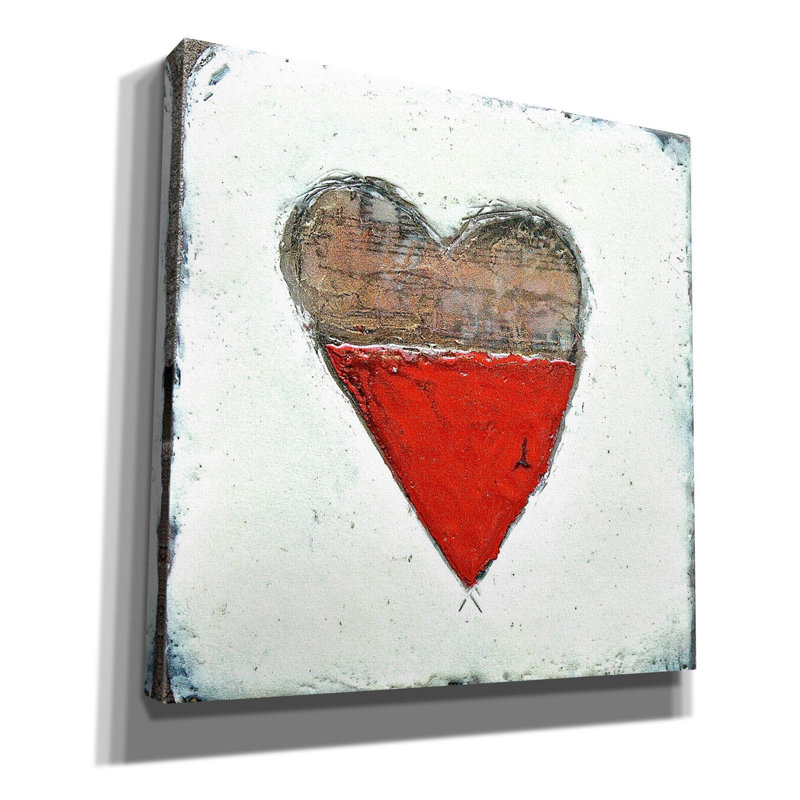 «Red Hot Love 3 2» par Lovisart - impression sur toile tendue, H 12 po x l 12 po x P 0,75 po