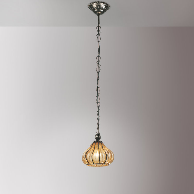Carro 1 - Light Dark Steel Teardrop Pendant