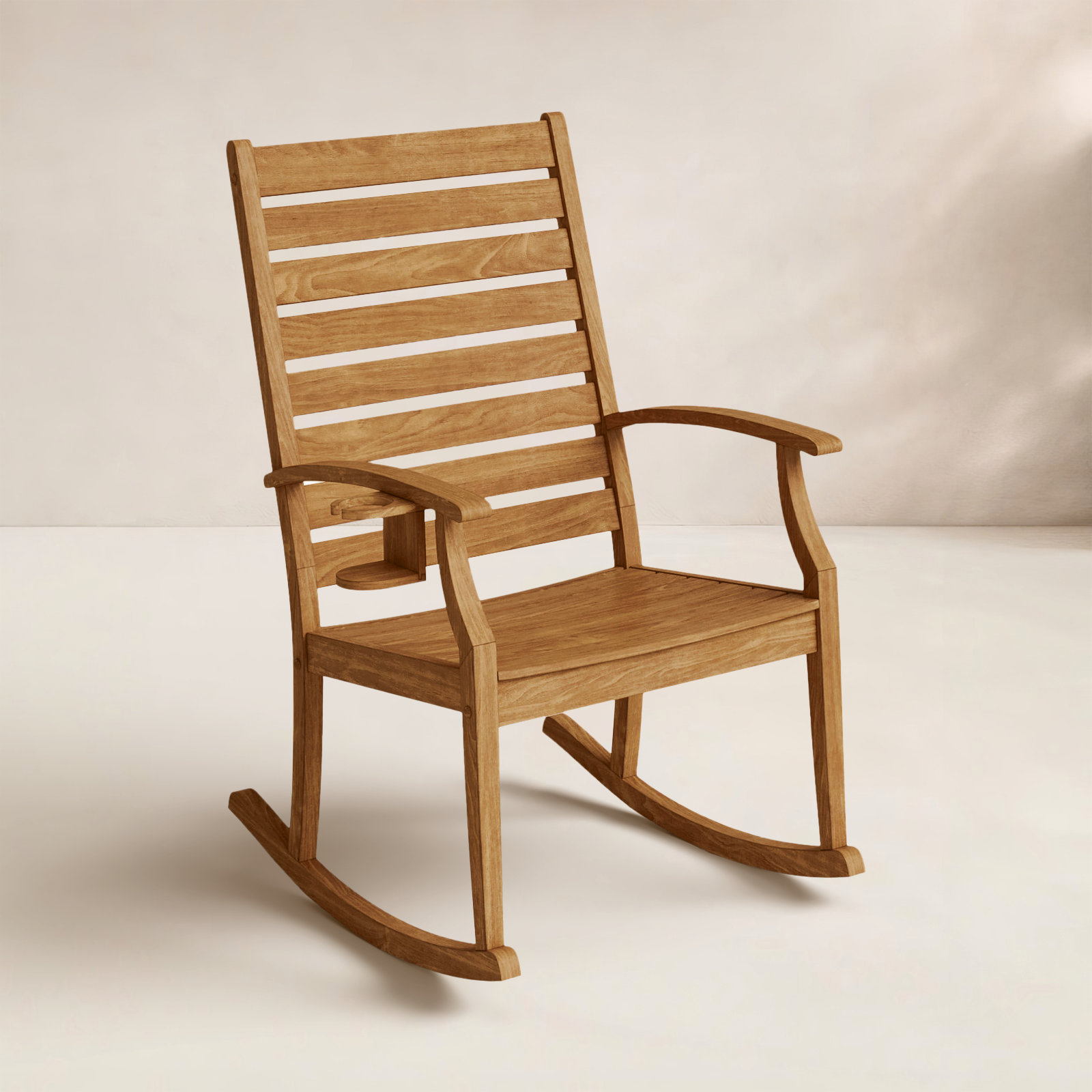 Cairnbrook Outdoor Rocking Solid Wood Chair
