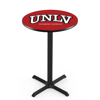 NCAA Round Metal Base Dining Table
