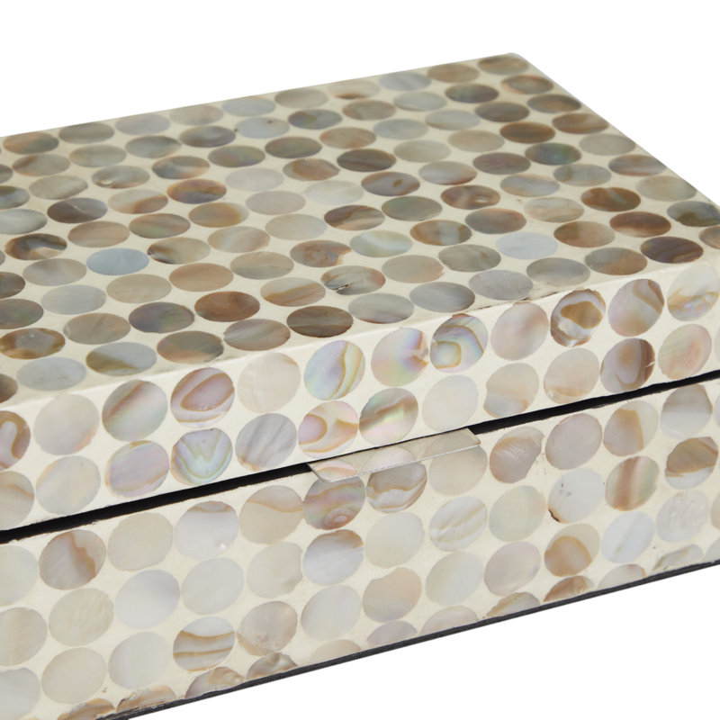 Juliette Brown and Gray Handmade Wood Lidded Box Set